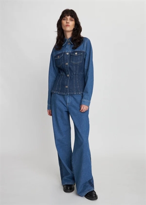 Two Tone denim skjorte Blue Mix Stella Nova 